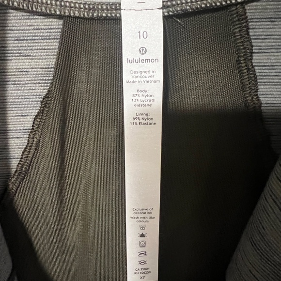 Lululemon Define Jacket Olive Green & White Pattern - 10 - Picture 7 of 9